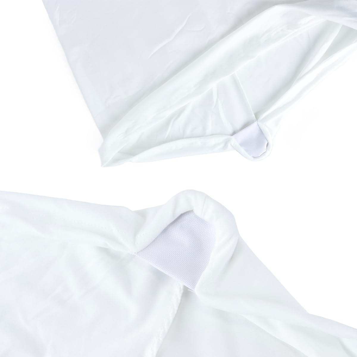 WANGCL Copertura per supporto altoparlante, copertura universale per treppiede di illuminazione estensibile a 360 gradi su tre lati per banchetti, matrimoni, feste (bianco)