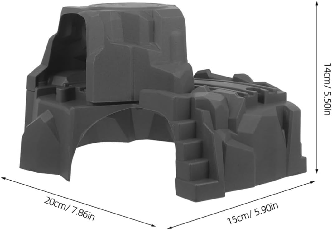 Double Layer Cave Model Train Tunnel Scene Accessory for Play image 2