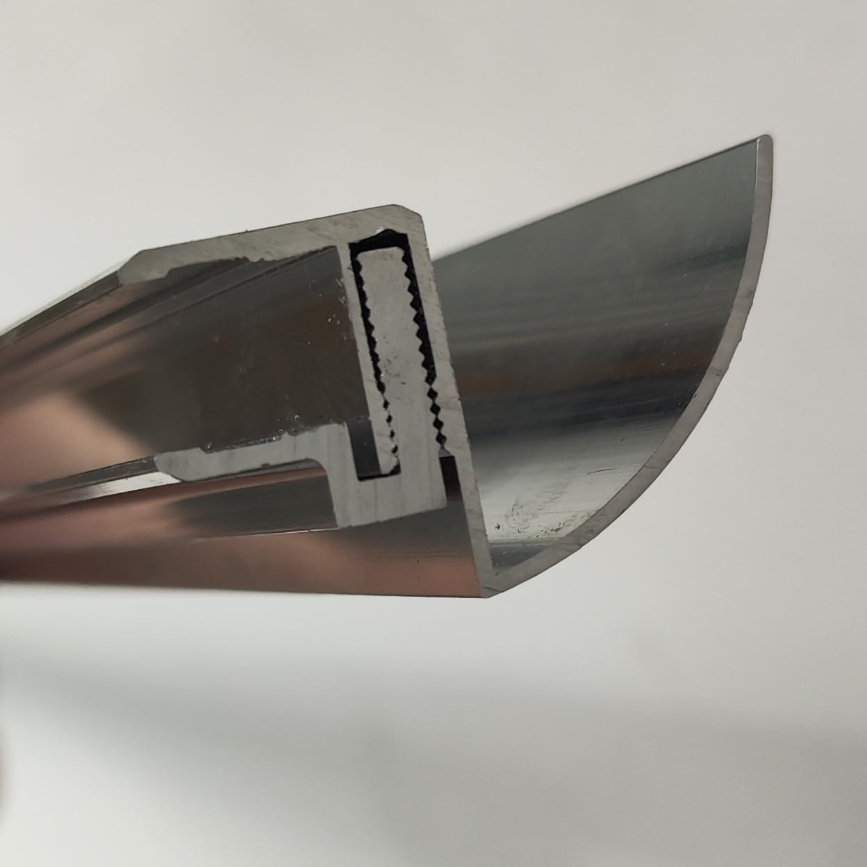 BuyLando Regenrinne Glasvordach Aluminium Silber