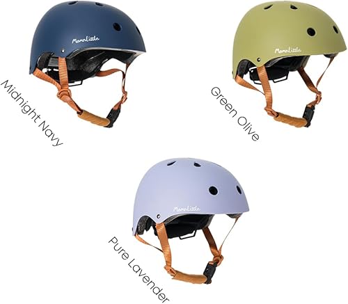 Miniatura 9 de MomnLittle - Casco para niños con hebilla magnética rápida sin pellizcos, certificado por la CPSC, casco de bicicleta para niños y niñas pequeños