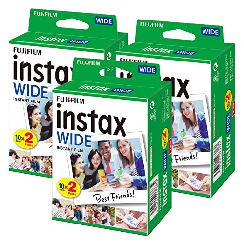 Instax Wide Lot de 3 paquets de 20 pellicules 60 poses