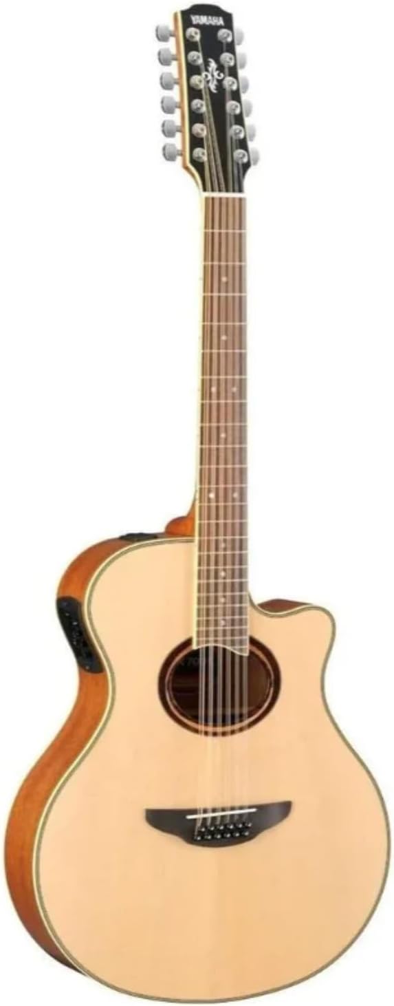 Yamaha APX700II-12 12-String Thinline Cutaway Acoustic-Electric Guitar - Natural, right hand