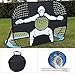 JOROBURO Foldable Kid Soccer Gate, 2 in 1 Pop Up Portable Soccer Goal Net Set, Mini Kids Soccer Goal Post Net Targets Goal Net for Indoor Outdoor Game Match Shooting Training Kids Football Net