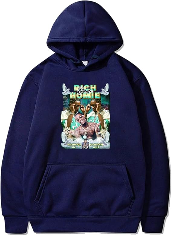 Amazon.com: DIULEILAOMOU Rich Homie Quan Rip Vintage Hoodie Unisex 