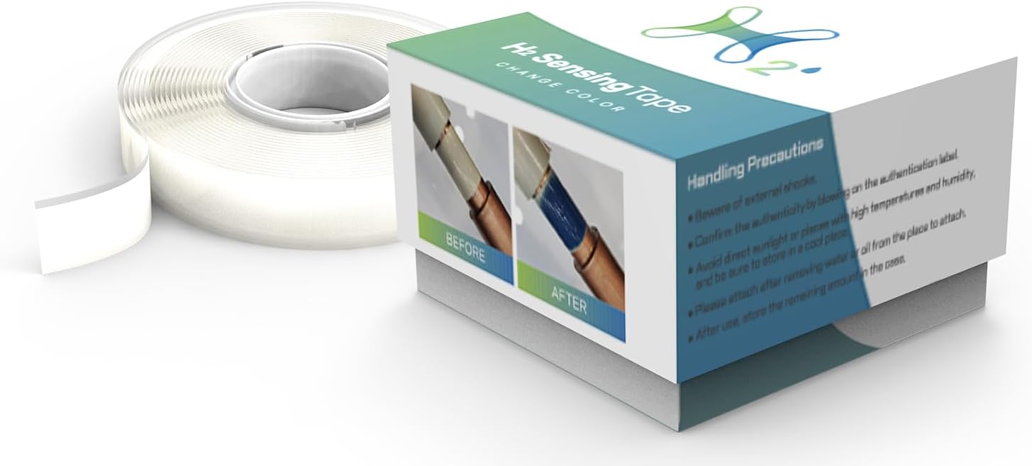 Hydrogen Colorimetric Sensor Tape – Hydrogen Leakage Prevention by Color Change of Nano-Composite – Fast Reaction Speed, Excellent Discoloration Ability, Powerless Sensor