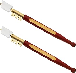 Nalacal Glass Cutter Diamond Tip Cutting Tool With Wood Handle
