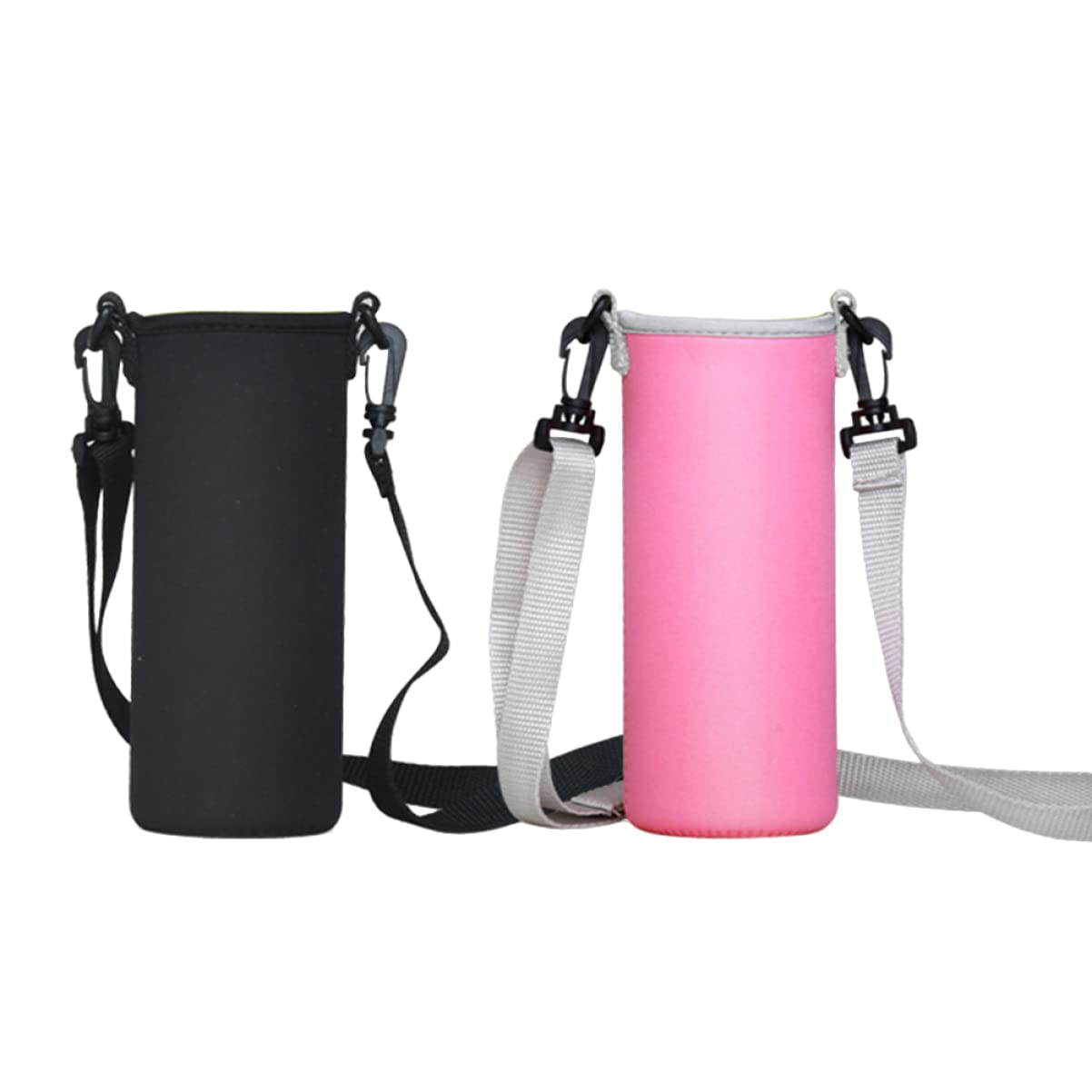 YARNOW Portabicchieri Posteriore Custodia Borraccia Idro Chiaro Aria Coperchio Potabile Termico Riempibile Sacchetto della Tazza Copri Bottiglia d'Acqua Black