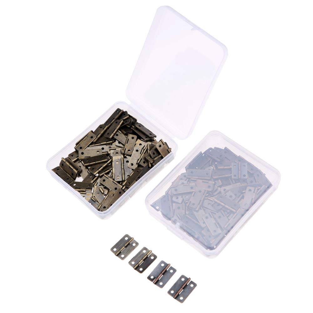 JUMPLAWN 4 Stück Klavierband Scharniere - Stabile Metallscharniere Für Holzkisten, Möbel & Schmuckverpackungen