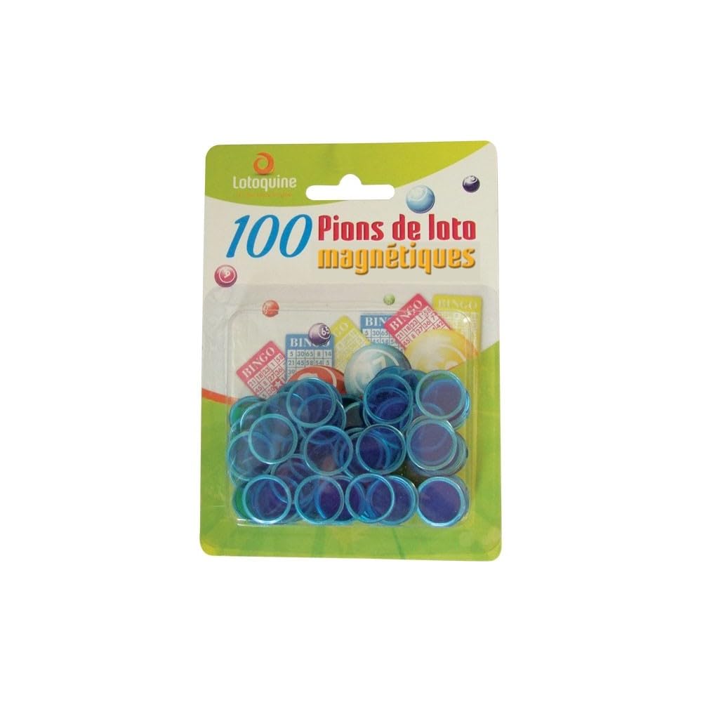 Pions magnétique Bleu Loto Bingo Accessoire Jeu Aimant Carte