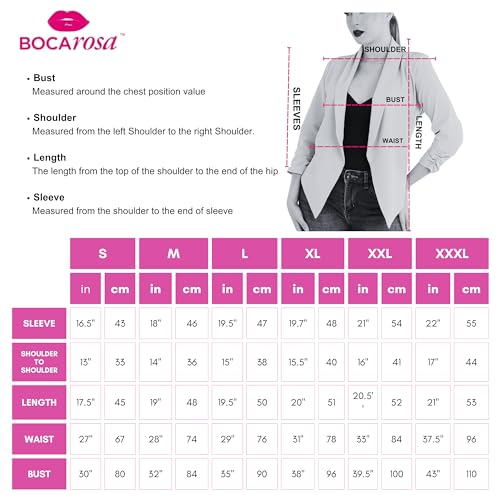Blazer Long Sleeve Women Casual Business Open Front Long Sleeve Work Office Blazer Jacket Fashion Ladies Trendy4