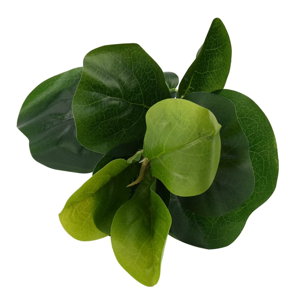 BESAMENATURE Fico Artificiale A Foglia Di Violino (Ficus Lyrata) | Pianta Finta 124,5 Cm Per Casa E Ufficio, Decorazione Verde, Facile Manutenzione