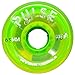 Atom Skates Quad Roller Wheels/Outdoor/Hardness 78A / 65x37 Lime Pulse / 1 Pack - 4 Wheels