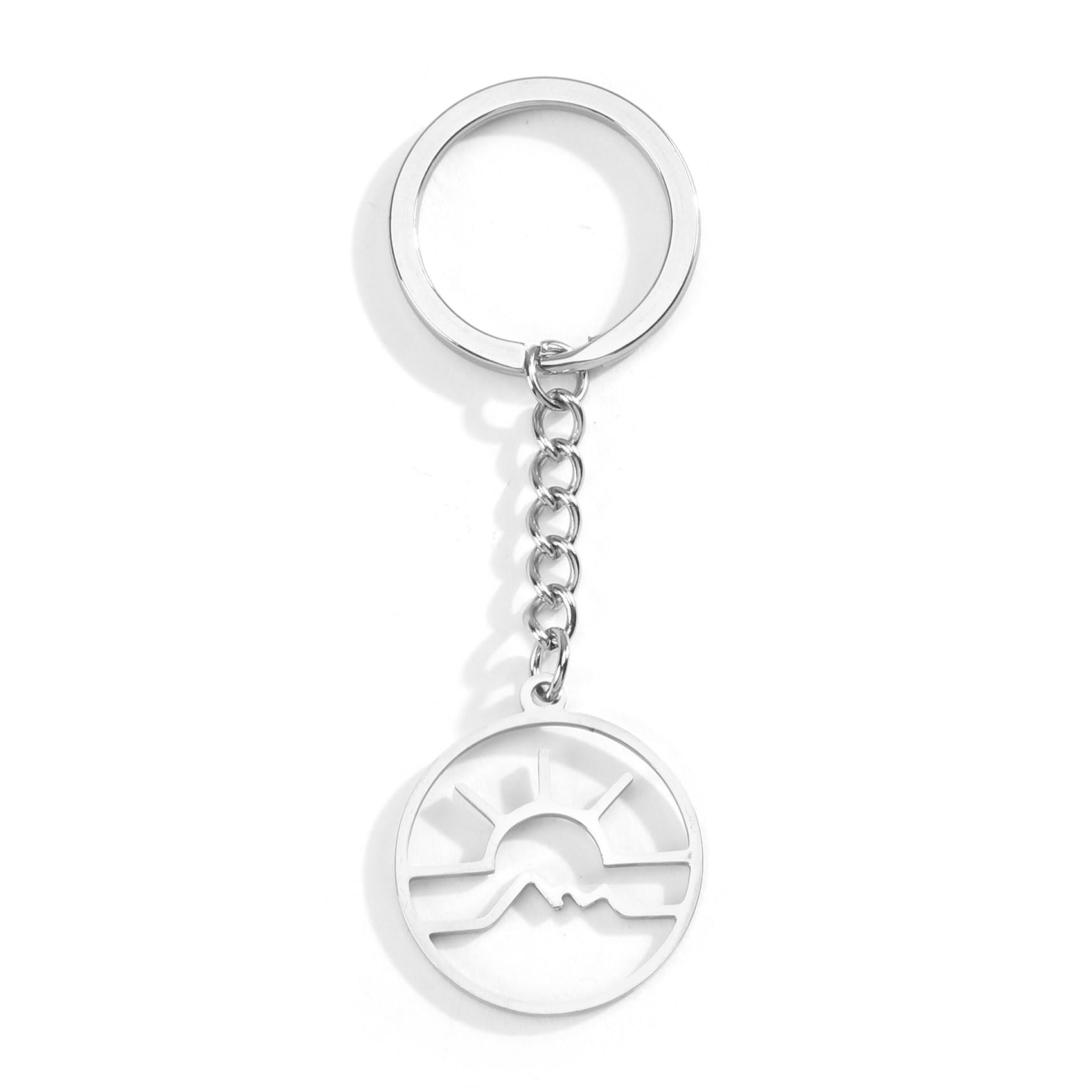 Tranbath Schlüsselanhänger Für Frauen Mit Bergmotiven, Berge Sonnenaufgänge Für Bergsteiger, Geburtstagsgeschenk Für Kolleginnen, Freundinnen Oder Schwestern, Wandergeschenke Für Frauen