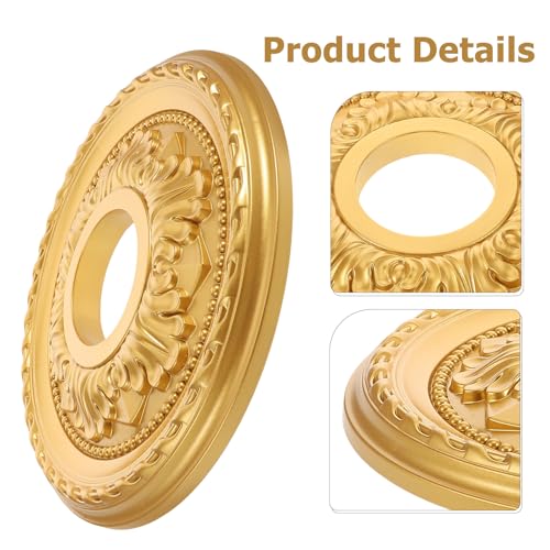 Medallón de Techo Redondo de Pvc Dorado Elegante para Espacios Comerciales 4