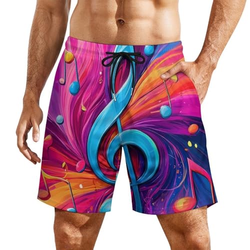 Supdreamc Men Big & Tall Swim Trunks Half Pants Basic Beachwear Plus Size, Quick Dry2