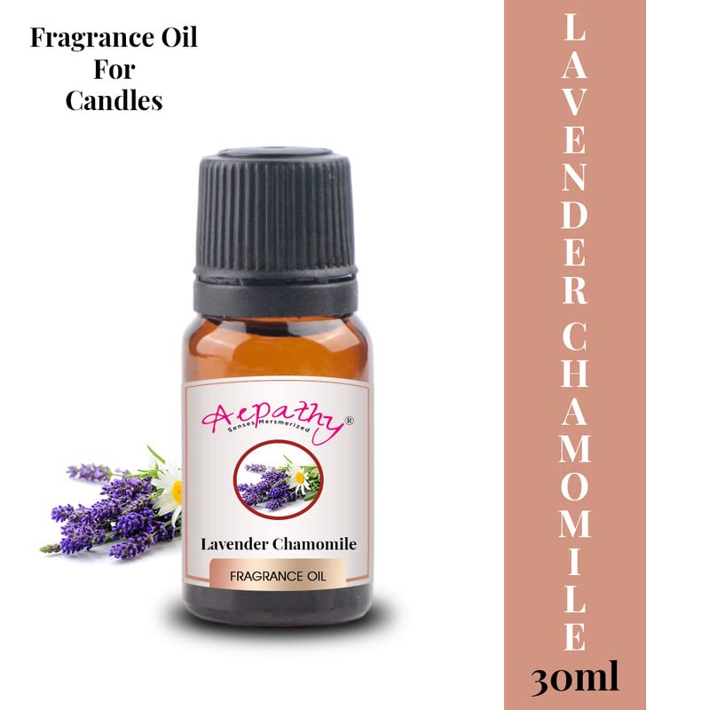 Aepathy Fragrance Oil for Candle Making, Soap Making, Slime, Diffusers, Home and Crafts, 100% Pure, Natural and Undiluted - 30ml-Lavender Chamomile 1