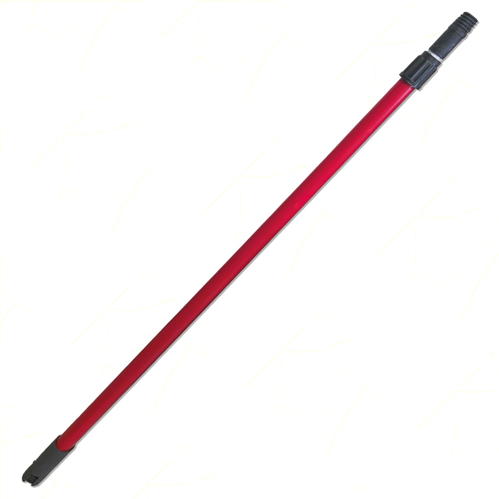Sicignano Manico Telescopico per Scopa Universale Allungabile 77-150 cm Rosso Plastica Alluminio