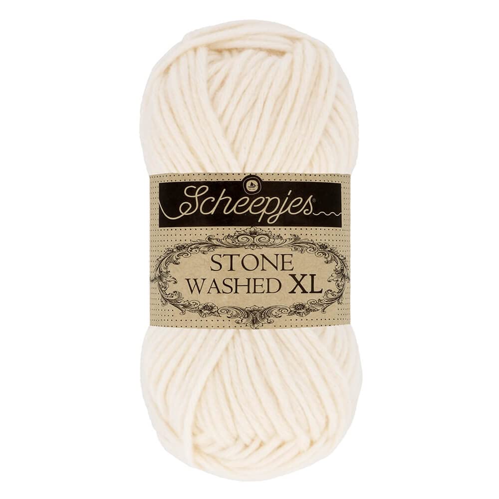 Scheepjes Stone Washed XL 50 g – 841 Moon Stone, Cotton-Acrylic Bulky Yarn