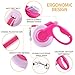 Fida Retractable Dog Leash, 10 ft Dog Walking Leash for X-Small & Small Dogs/Cats up to 26 lbs, Tangle Free, Pink