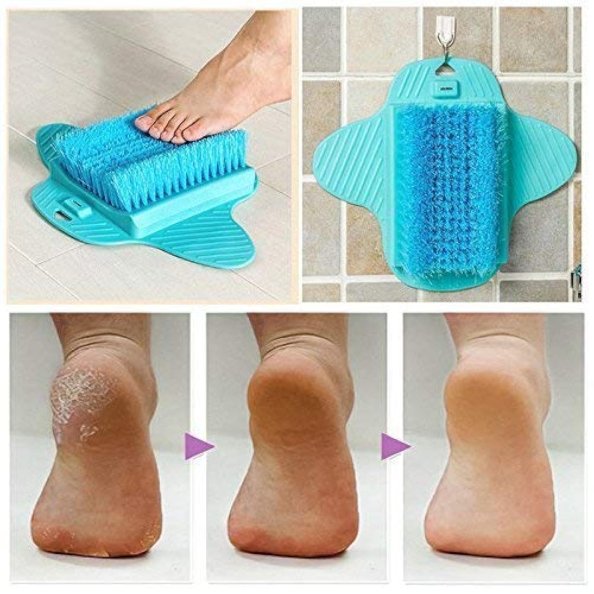 Bathroom Foot Cleaning Brush, Exfoliating Massager