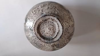 清水啓功 ☆ 萩 茶碗 ☆ 共箱 ☆ やや大振りな造形に茶