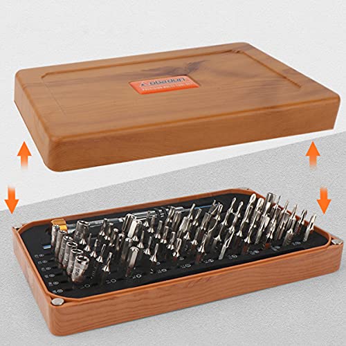 Set de destornilladores 68 en 1 con estuche de madera miniatura 5
