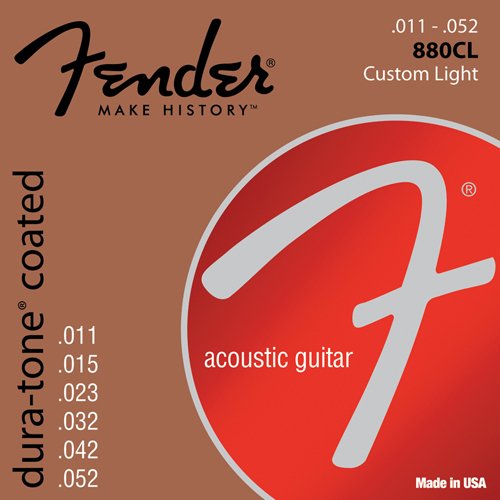 Fender 880CL 80/20 DuraTone Coated Acoustic Strings Amazon.in