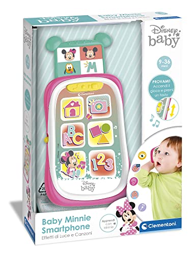 Clementoni Disney Baby Minnie Téléphone Enfants Primo Smartphone Jeu Électronique Education Version Italien 17696 - vue 3