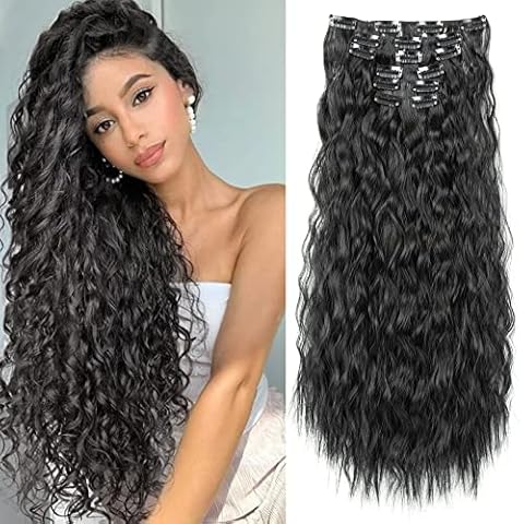 LONAI 24" Clip In Hair Extensions Cover