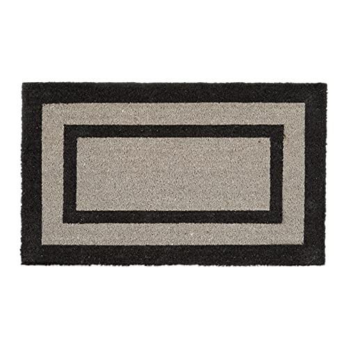 Relaxdays Paillasson long fibres de coco tapis de sol tapis porte d’entrée balcon jardin terrasse HxlxP : 75 x 45 x 1,5 cm face inférieure antidérapante...