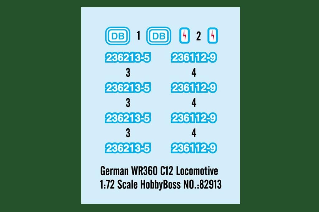 Hobbyboss HBB82913 German WR360 C12 Locomotiva in Scala 1:72