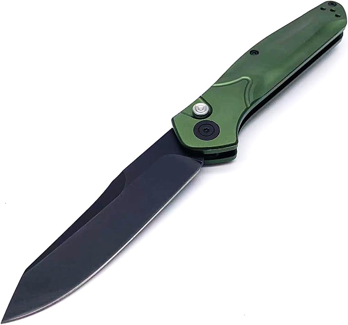 9400 Tactical Folding Knife, CPM S30V Steel Blade, Aluminum Alloy Handle, Hunting Pocket Knife, Outdoor EDC Green