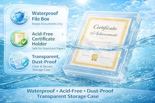 Image of Klick n shop A4 Clear File Storage Box Transparent Plastic Document Organizer with Secure Latching Lid, Stackable Paper Holder for Office, School & Home Use (Pack Of 3)
