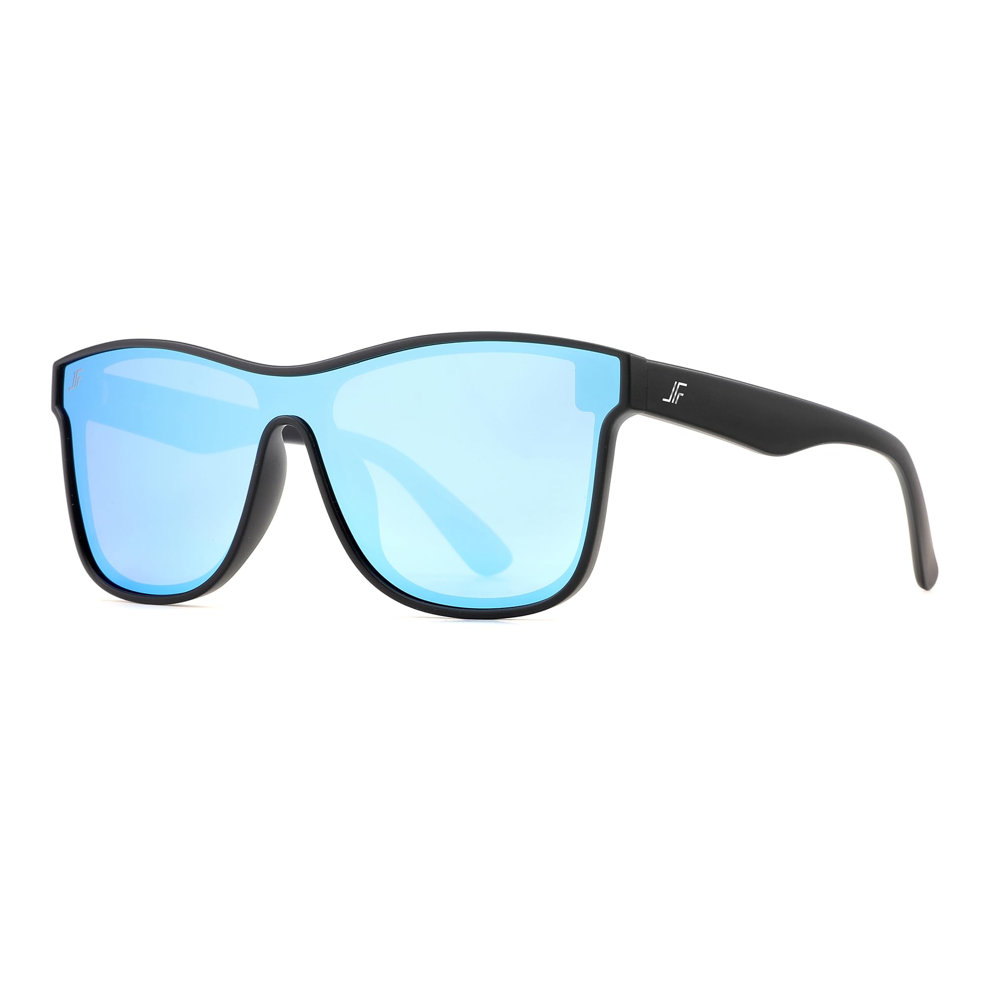 JFXQDR Polarized Sunglasses for Women and Men, Trendy Oversized Square One Piece Lens Sun Glasses UV Blocking RFS8208