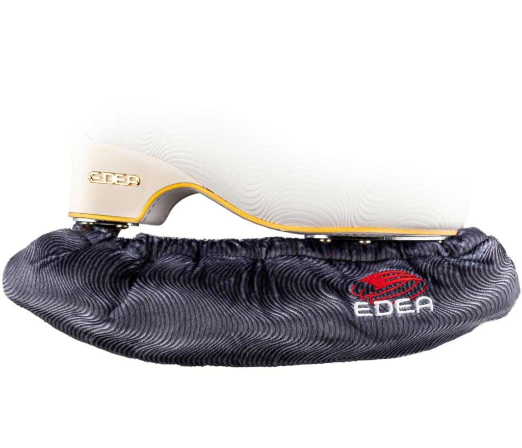 Edea Dune, copri lama per pattini da ghiaccio, logo ricamato, adatto per pattini da ghiaccio fino a 27,9 cm
