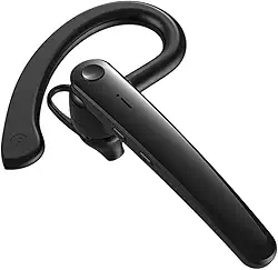 Fone de Ouvido Intra-Auricular Sem Fio V10 BT5.0, Bluetooth, Atendimento de Chamadas, Microfone, Esportes, Gancho de Orelha, Preto, 1 Unidade