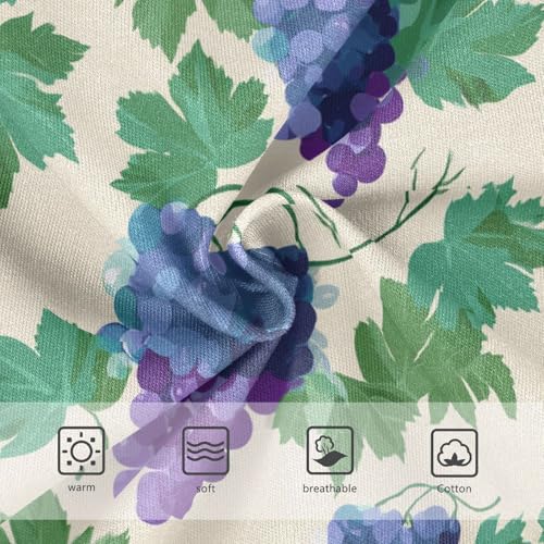 Wusikd Grapes Leaves Girls' Underwear Cotton Girls Briefs Soft Toddler Underwear 2T3