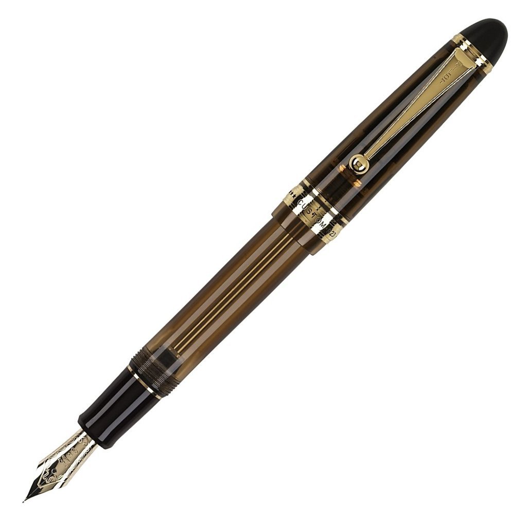 Pilot Custom 823 Amber GT Broad Point Fountain Pen - P60563