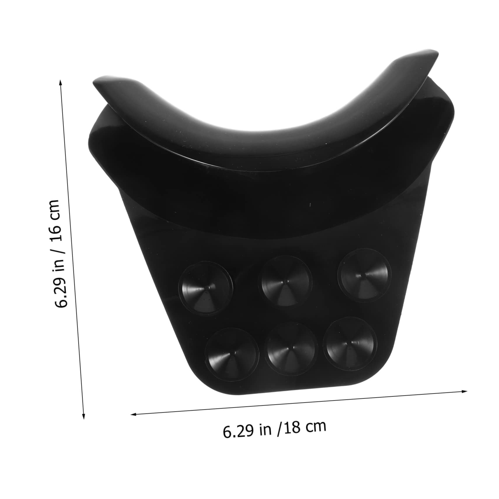 BESTYASH 3 Piezas Almohada de champú Almohada de Cuello de Silicona reposacabezas SPA para el Cabello cojín reposacabezas cojín para el Cuello de Viaje Gel de sílice Black