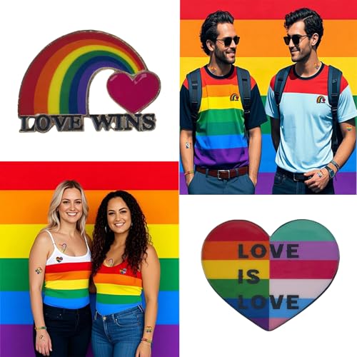 Image of Rainbow Gay Pride Silicone Bracelets, LGBTQ Rubber Bracelet with Temporary Tattoos Stickers Pride Month Accessories for Women Men Bags