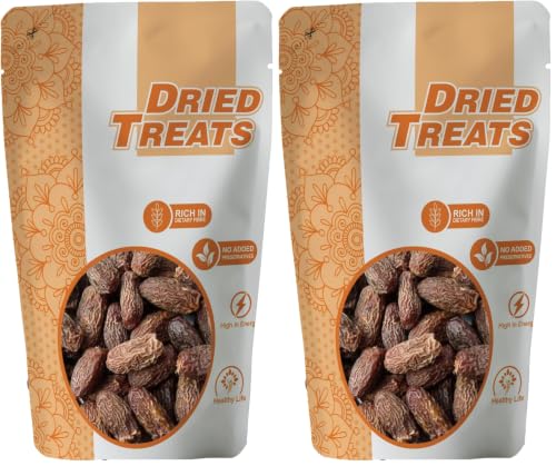 Image of Dried Treats Dried Fruits Nuts And Seeds (Dried Lal Chuara /Lal Sukha Khajoor, 250 Gm) (Pack of 2)