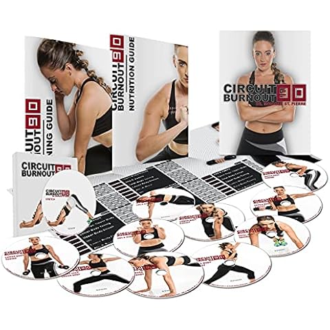 CIRCUIT BURNOUT 90 - programa de entrenamiento de 90 días, 10+1 vídeos de ejercicio en DVD + calendario de entrenamiento, monitor de fitness, guía de entrenamiento y plan de nutrición Cover