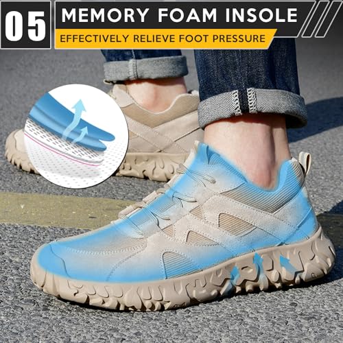 Image of Steel Toe Shoes for Women Men - Lightweight Slip Resistant Safety Work Shoe with Impact & Puncture Resistance for Protection