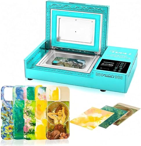 Kit de impresora de transferencia térmica para fundas de teléfono 3D con 2 moldes y componentes de sublimación de calor rápido de 180 °C, para la fabricación de fundas de teléfono OnlyMachine