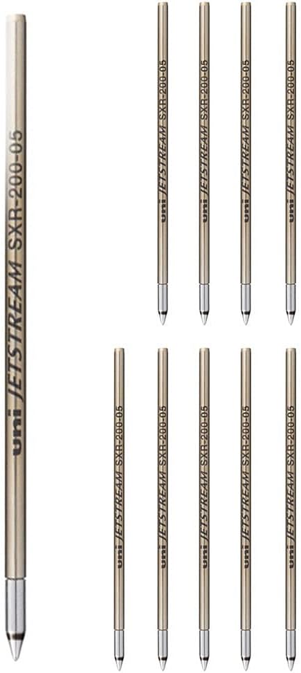 Uni Jet Stream Prime High Grade Multi Ballpoint Pen - Refill - 0.5mm - Black - SXR-200-05 10 Set