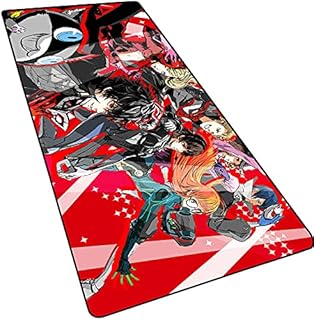 RXD Persona 5 Large Japanese Anime Gaming Mouse Pad with Stitched Edges,3mm ThicK Extended Mousepad,Non-Slip Rubber Base,DesK Mat for Gamer,Professional Esports,Office & Home,35.4x15.7x0.12 inch