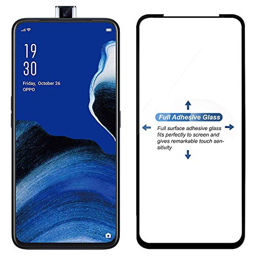 Image of Screen Protector for Oppo Reno 2Z | Oppo Reno 2F -(Black) Tempered Glass Edge-to-Edge 6D Screen Protector With Installation Kit