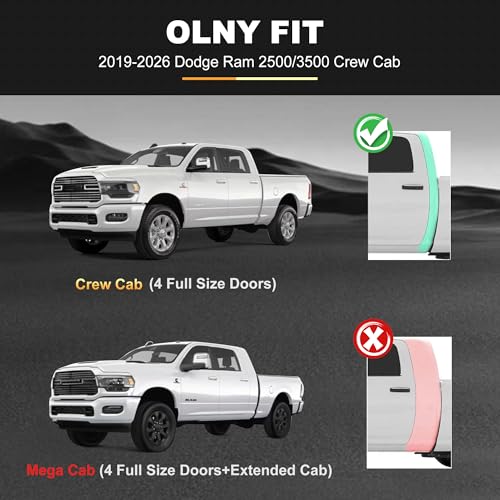 Image of Floor Mats Fit for 2019-2026 Ram 2500 /3500 Crew Cab