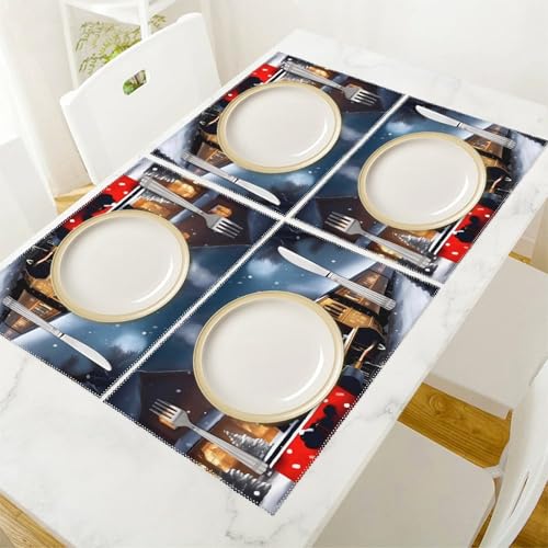 Sets de table Noël de qualité supérieure résistants à la chaleur