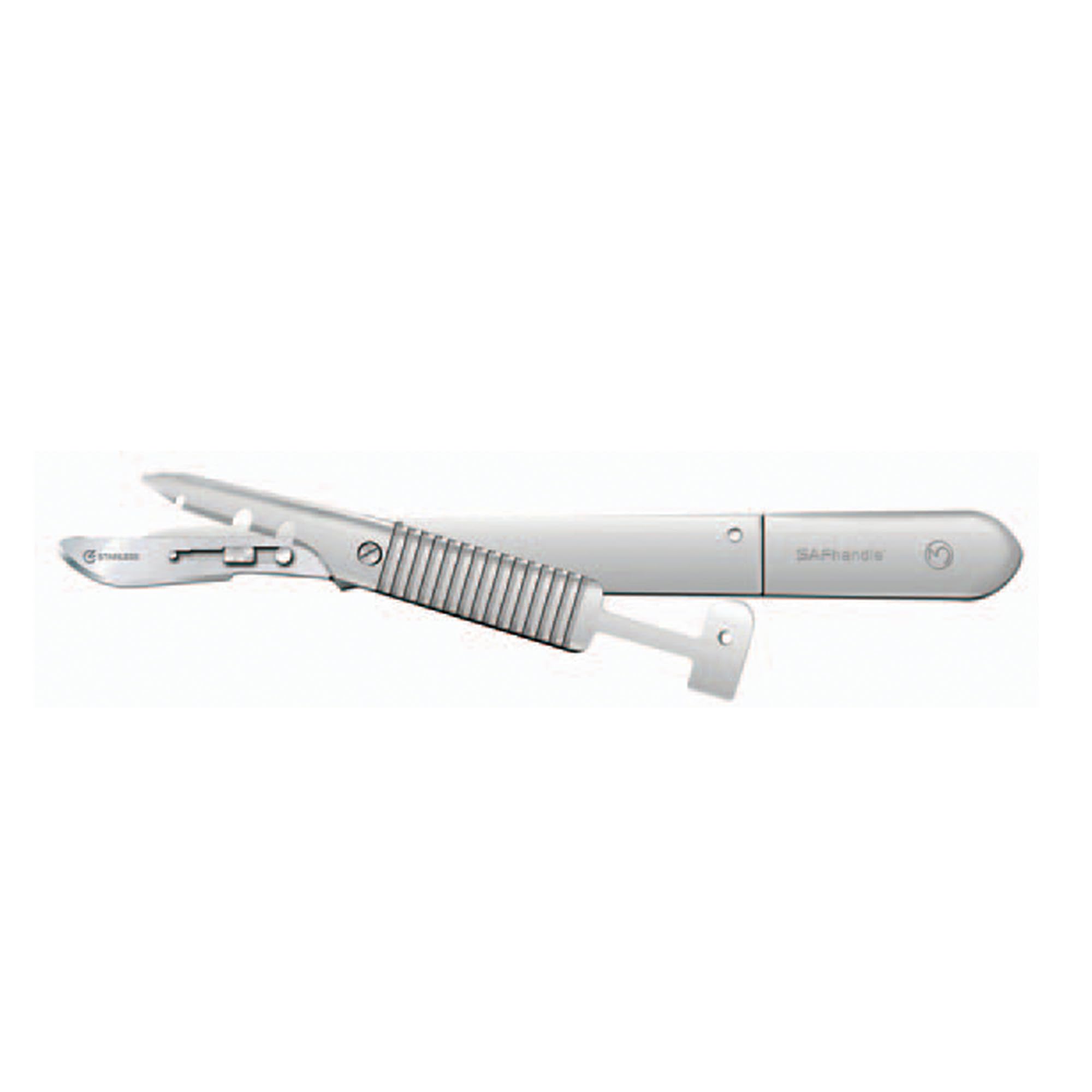 GIMA - Portalame di sicurezza N. 3, per lame N. 10-15, in acciaio inox, 26815